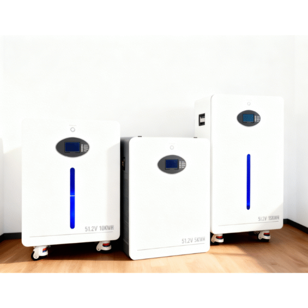 LiFePO4 Solar Battery 10kWh 15kWh 5kWh Movable Wall-Mounted Lithium Battery Pack 51.2V Home Energy Storage Station